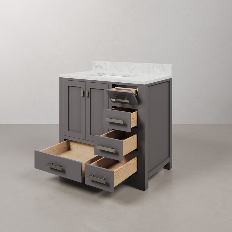 Steve 36'' W Single Vanity, Gray