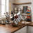 Metal Wire Coffee Bar Cup Organizer