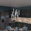 Rainfall 11 Frosted White Glass Pendants Chandelier-1094027609-1094027615