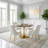 Round Pedestal Dining Table with Thickened Tabletop and Metal Base for Small Spaces, Kitchen, and Living Room-142002961-142002959-142002958