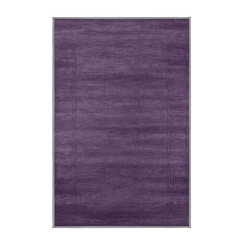 Tapis mauve lavable à la machine, Rectangle 7 pi x 9 pi
