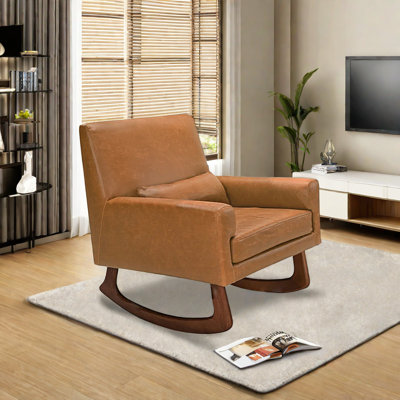 Chaise berçante en bois massif