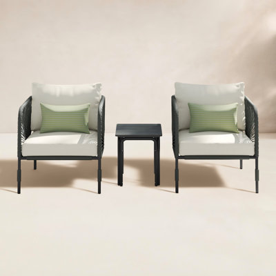 Acklin 300 - Person Patio Conversation Set with Cushions