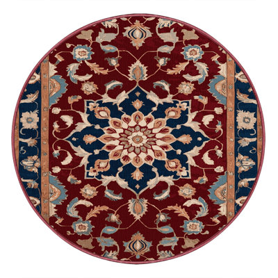 Machine Washable Tabriz Red Area Rug