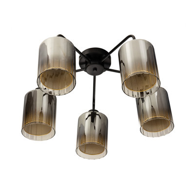 Glass LED Semi Flush Mount