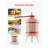 18L Manual Fruit Wine Press with Solid Beechwood Basket and 8 Blocks for Cider, Apple, Grape, and Olive Oil Extraction