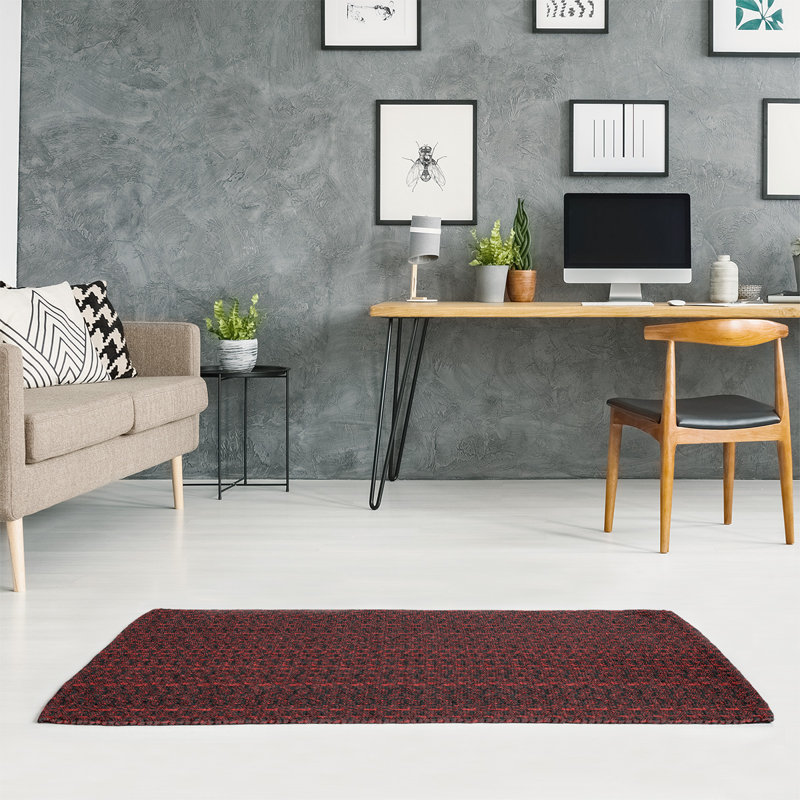 Chenille Geometric Indoor Rug, Rectangle 5' x 7'