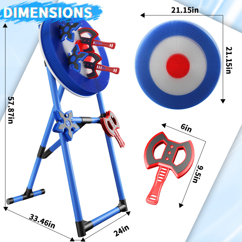 Family Axe Throwing Game With 4 Axes & 4 Darts For Kids & Adults,axe Throwing Game For Backyard, Indoor &outdoor,yard Games,carnival Games