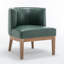 Fauteuil demi-tonneau rembourré Ezra-786368250