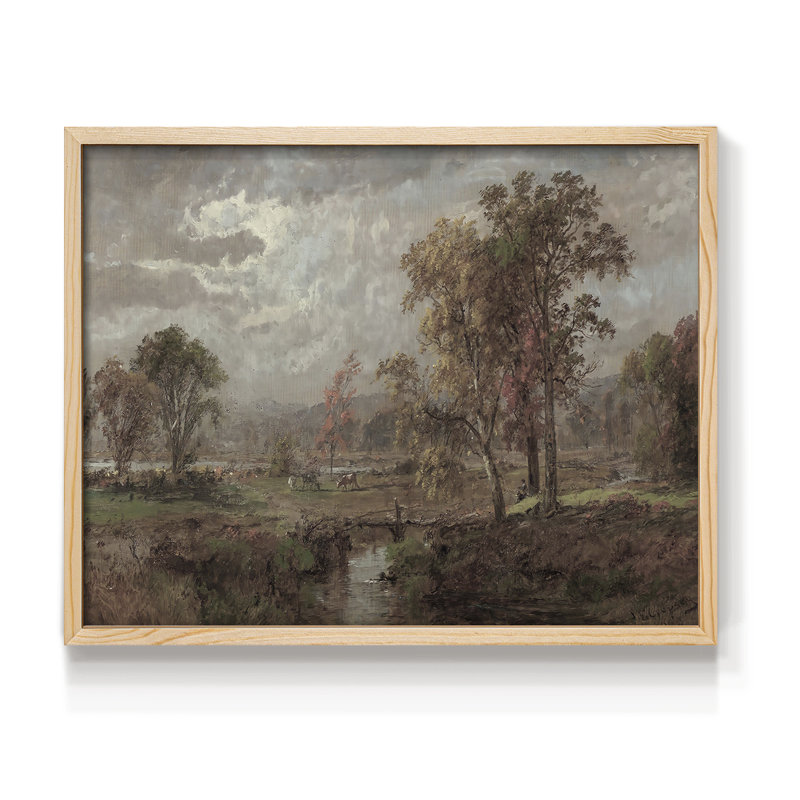 Paysages rétro-CCLxx - reproduction encadrée, H 8 po x l 10 po, Naturel