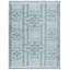 Cirus Hand Knotted Geometric Blue/ Ivory Area Rug (6''X9'')-1522370516-1508583975