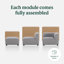 Canapé modulaire 4 pièces Luca-88660208