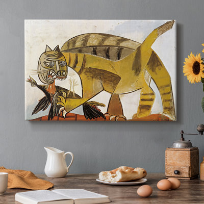 Cat Catching a Bird-Pablo Picasso-Gallery Wrapped Canvas-1939