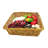 16 X 16 X 4.7 Rectangular Wicker Storage Baskets Dark Brown Hand Woven Storage Basket Woven Bread Baskets Rattan Fruit Basket Tabletop Food Basket For