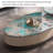 Light luxury oval marble coffee table-129678145-110567415