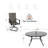 6-person Round Dining Set With Swivel Chairs-560028292