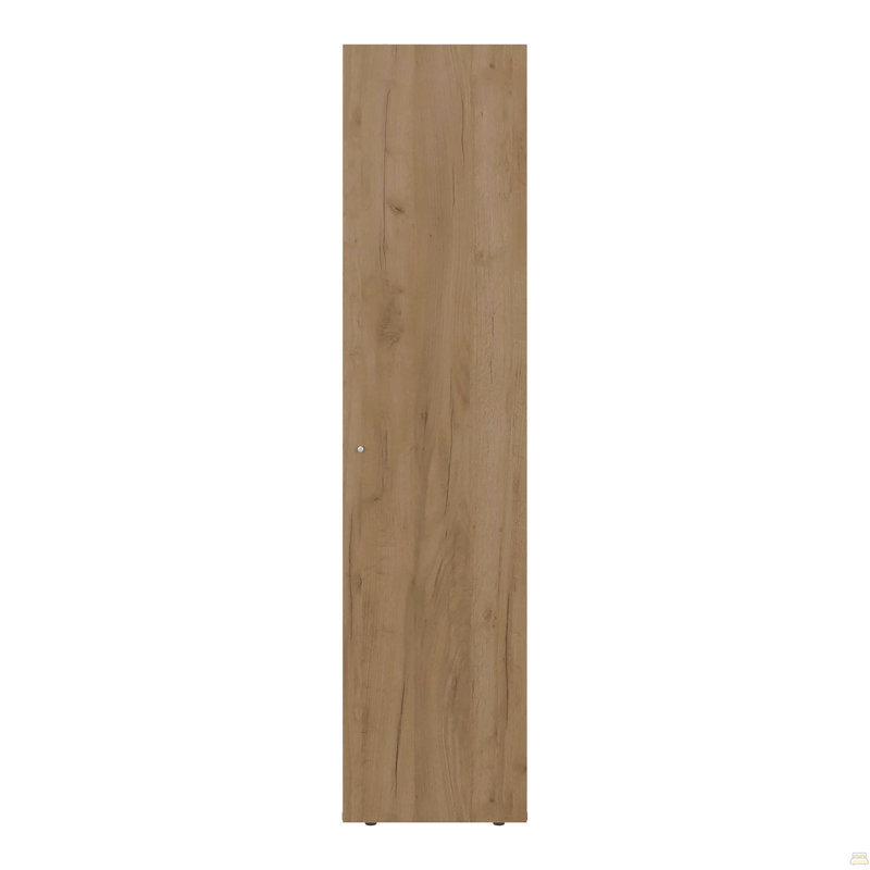 Armoire de rangement 4 tablettes en chêne naturel, Brun