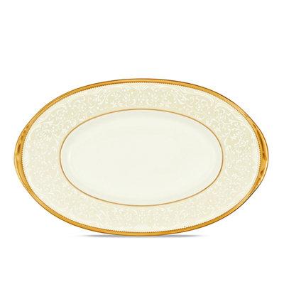Noritake White Palace Butter Dish, 9"