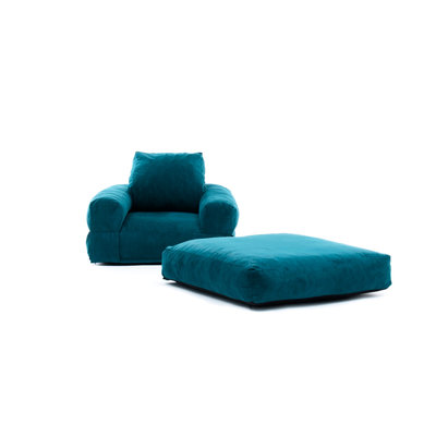 Fauteuil futon large de 35,4 po Elvin