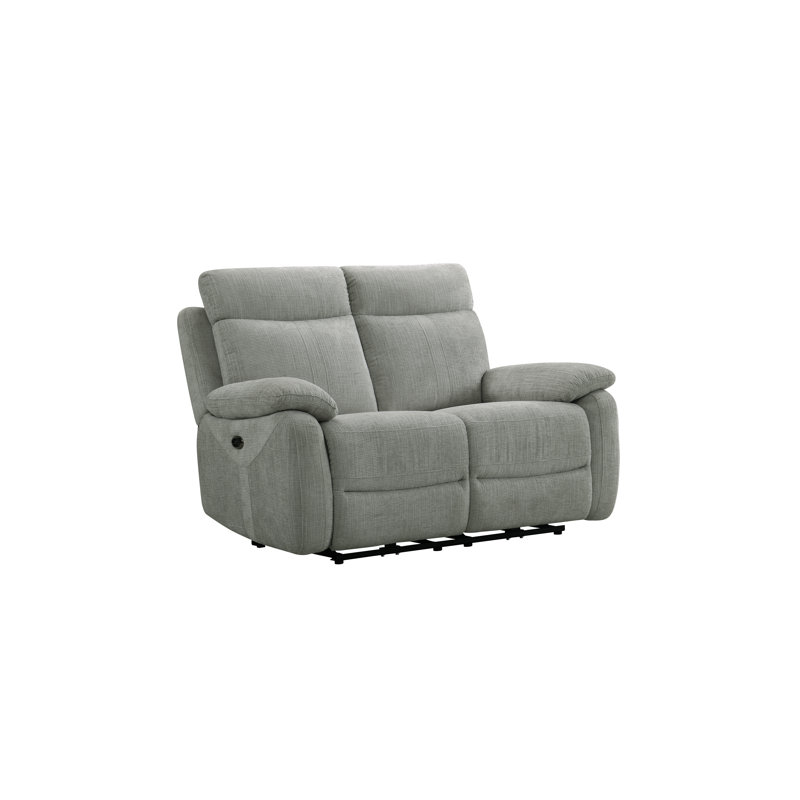 Bikash 2 Seater Electric Reclining Loveseat, Beige