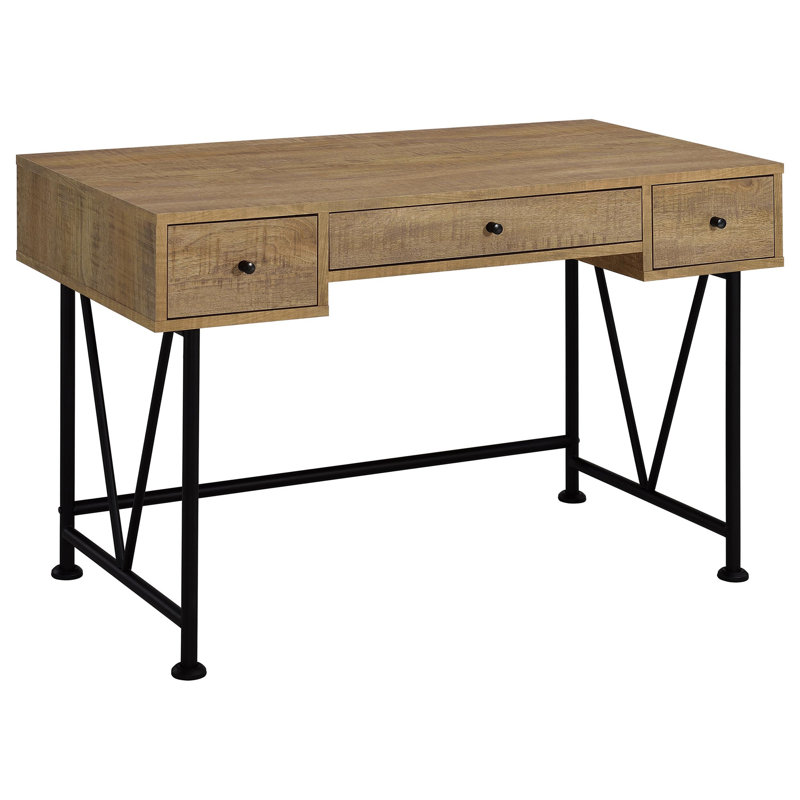 Bureau d'écriture à 3 tiroirs Vellun Mango