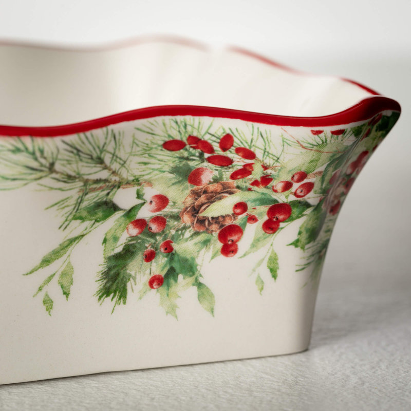 Bol de service 10,25 "Cardinal Holiday