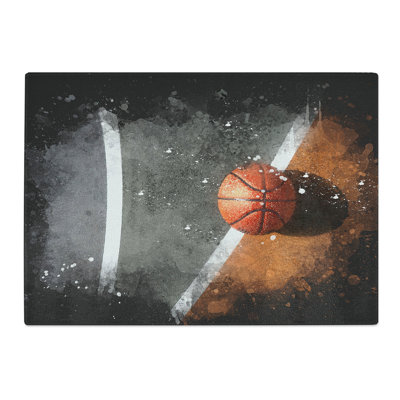 Basketball Court Paint Splash Chopping Board