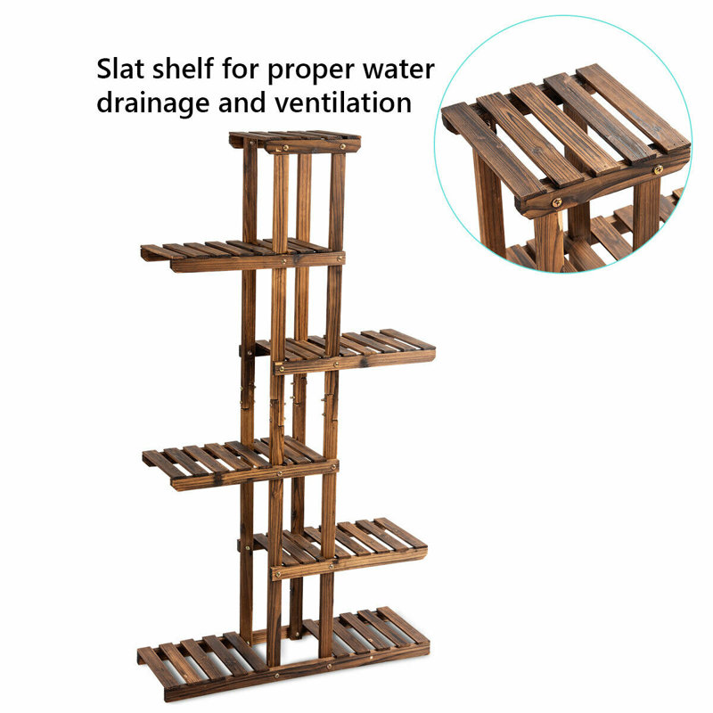 Esbon Wood Weather Resistant Plant Stand