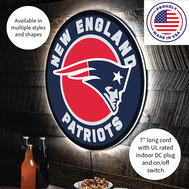 Plaque murale lumineuse NFL, Patriots de la Nouvelle-Angleterre