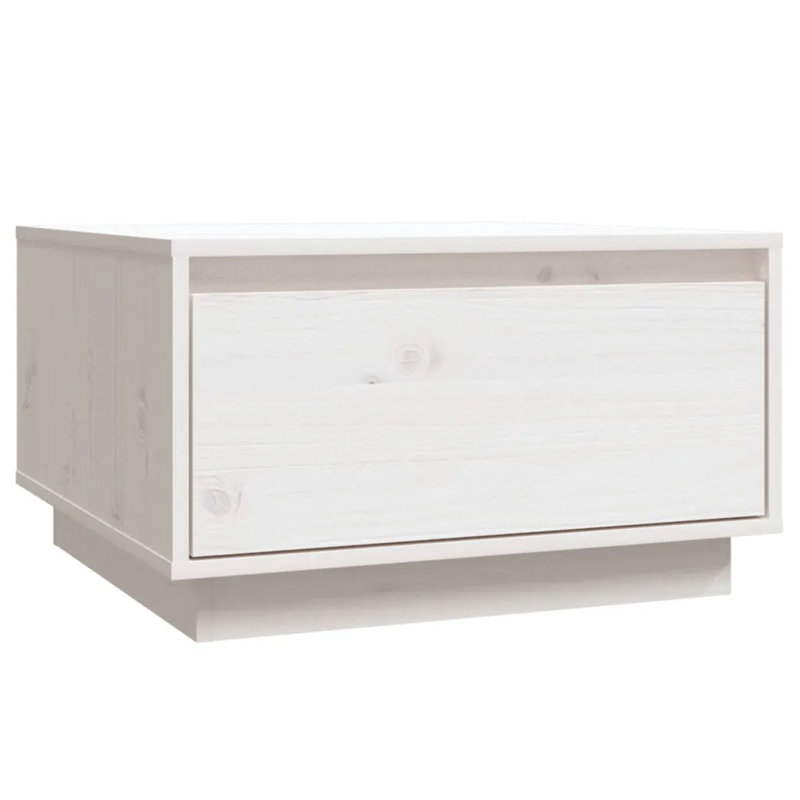 Gouker Solid Coffee Table with Storage, White
