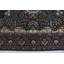 Tapis oriental noir classique à motif floral Kirman-2106159329