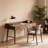 Simple Rectangle Nut-brown Solid Wood Writing Desk
