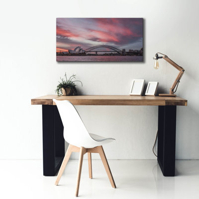 Toile épique Graffiti «Fire In The Harbor» par Danny Head, 40 po x 20 po