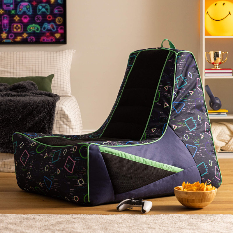 Bean Bag Bazaar Almeria Kids Gaming Dome, Navy