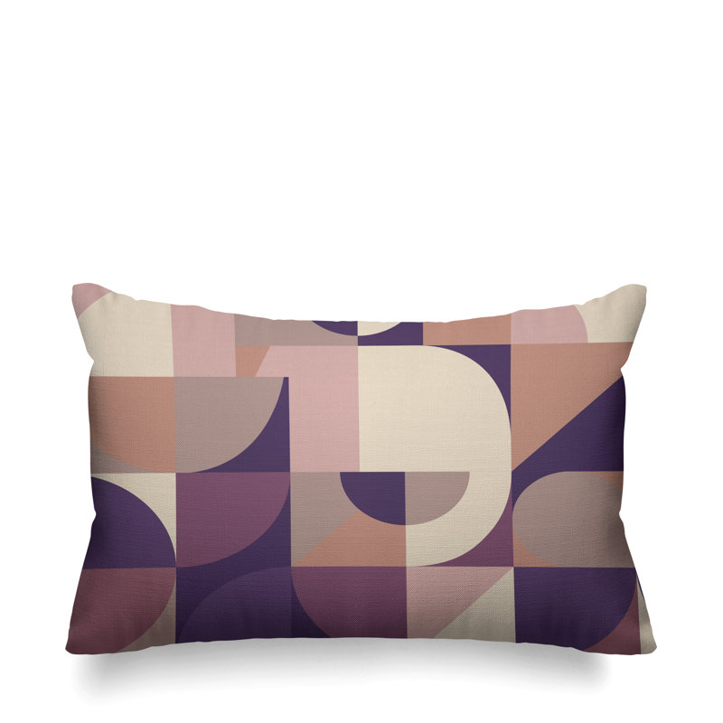 Housse et insert de coussin d'extérieur, Violet