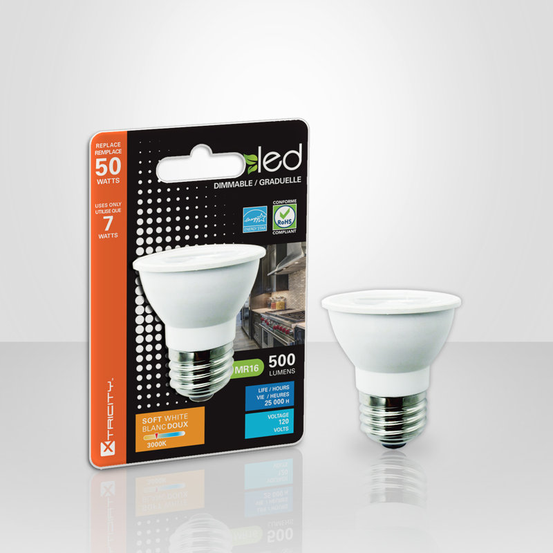 Ampoule à lumière del à luminosité e26 7w