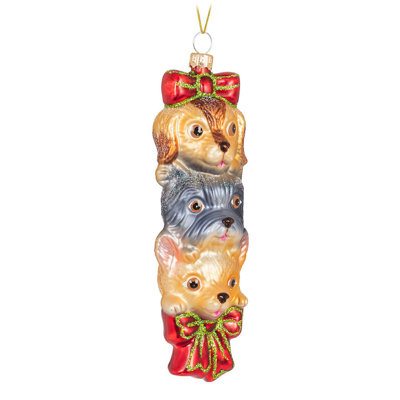 Ornement suspendu Fingurine Stacked Dogs
