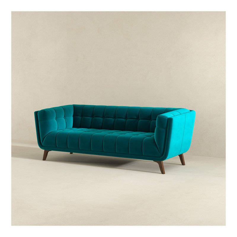 Addison Large Velvet Sofa, Teal