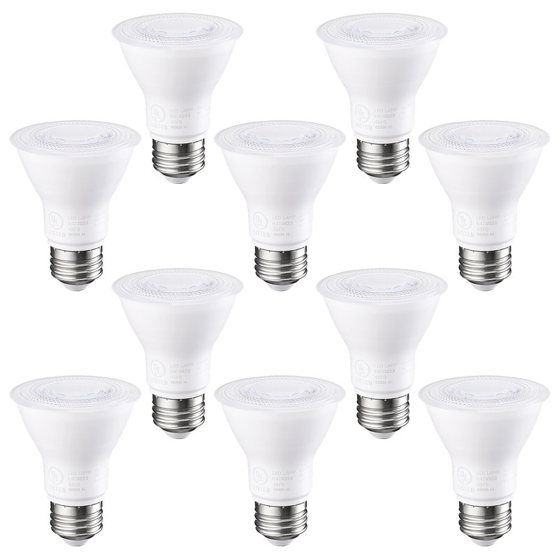 7 watts (50 watts équivalents), DEL PAR20, ampoule à intensité variable, culot E26 / moyen (standard), 5000 K