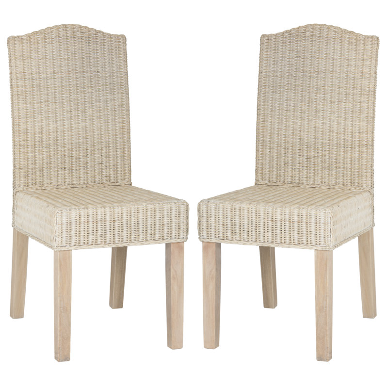 Chaise d'appoint Hutto, Blanc délavé