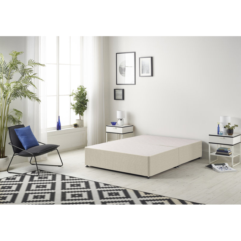 Fayetta Divan Bed Base, Natural, Small Double (4'), No Drawer