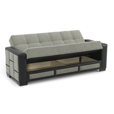 Nettleton 87" Convertible Sofabed with Storage, Sleeper Sofa Couch for Living Room