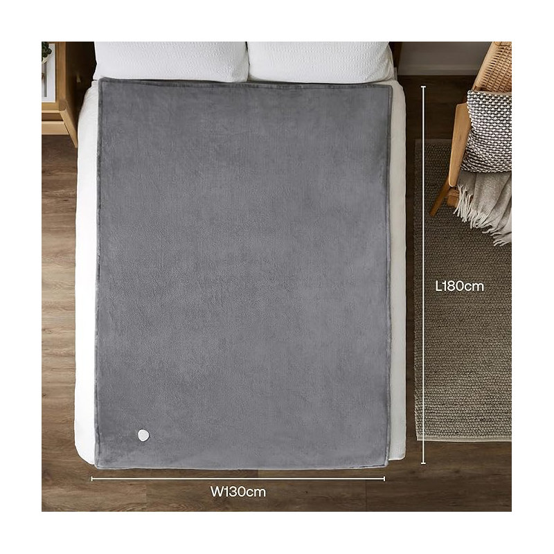 Dimplex Super Cosy Heated Throw - Grey, Grey