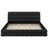 King Size Upholstered Platform Bed, Black