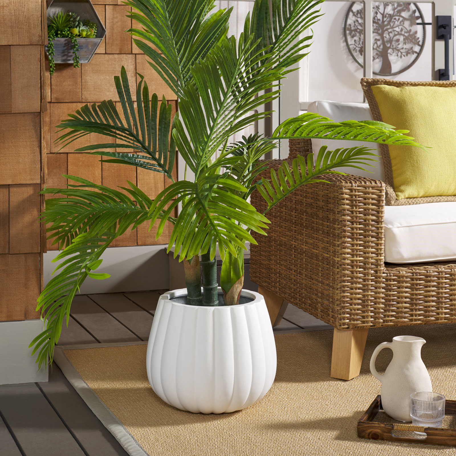 Prussia 14" Pot Planter, White