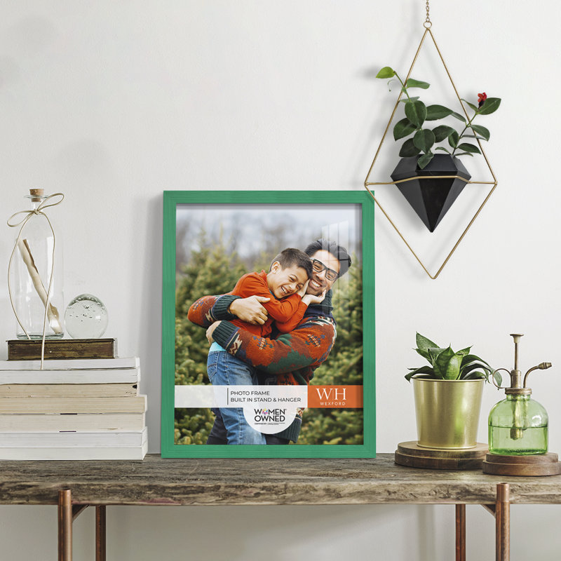 Ensemble de 8 cadres muraux en bois 8 "x 10", Vert, 11 po x 14 po