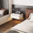 20" Floating Nightstand with Drawer, White