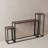 3-Piece Narrow Console Table Set with Marble Look Top, Slim Hallway Table