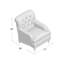 Fauteuil à coussin en duvet capitonné Devan-100520403-36413206-41446120