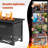 Rectangular Outdoor Metal Fire Pit With Cover